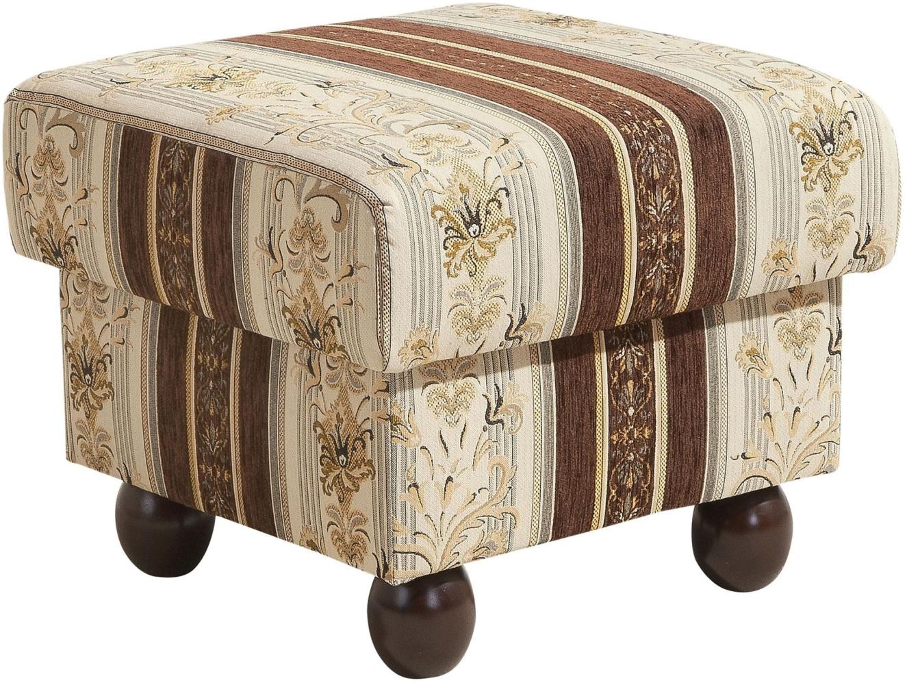 Hocker Kasha Bezug Chenille Buche nussbaum dunkel / braun 22278 Bild 1