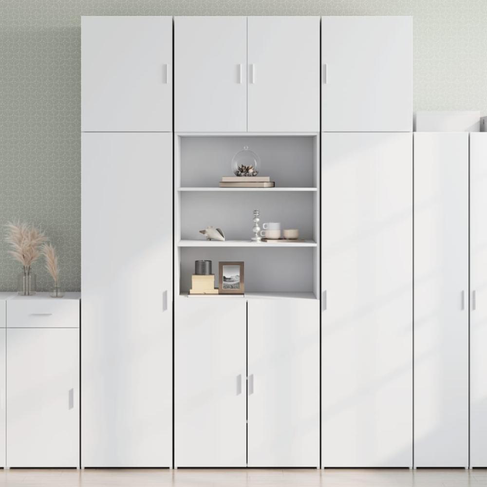 vidaXL Highboard Weiß 80x42,5x249 cm Holzwerkstoff 3281357 Bild 1