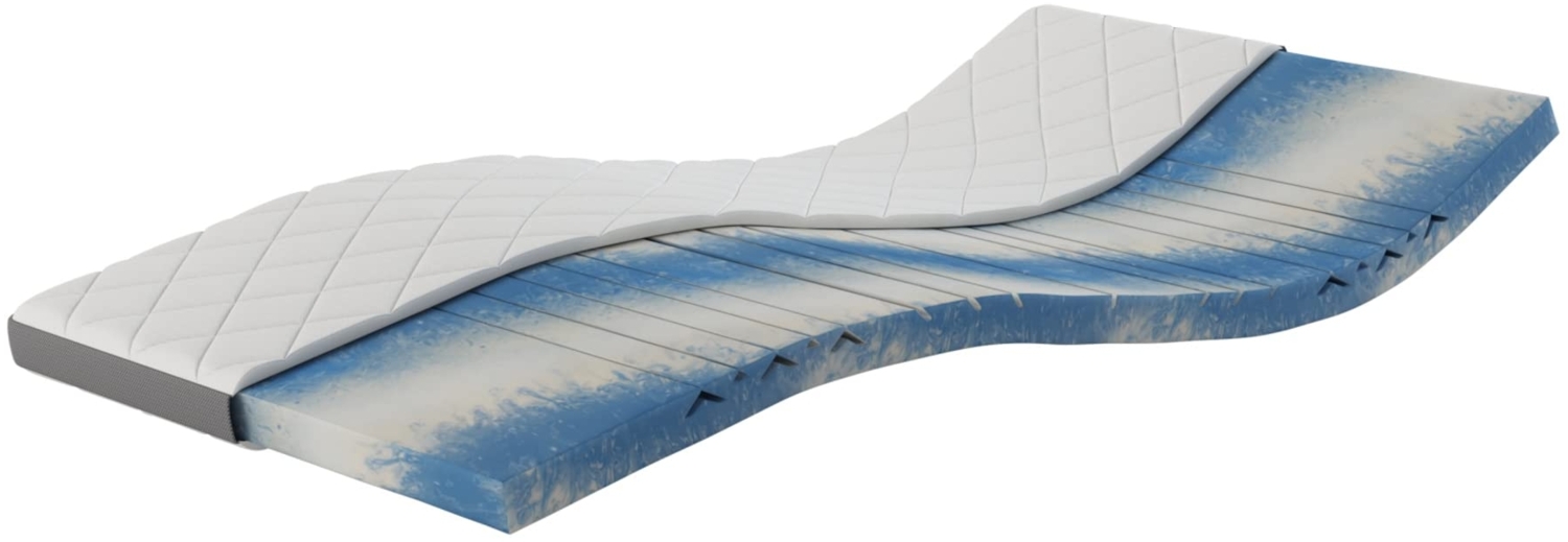 Geltopper 160x200x8cm 7 Zonen Karo-Klima-Split Bezug 8cm Bild 1