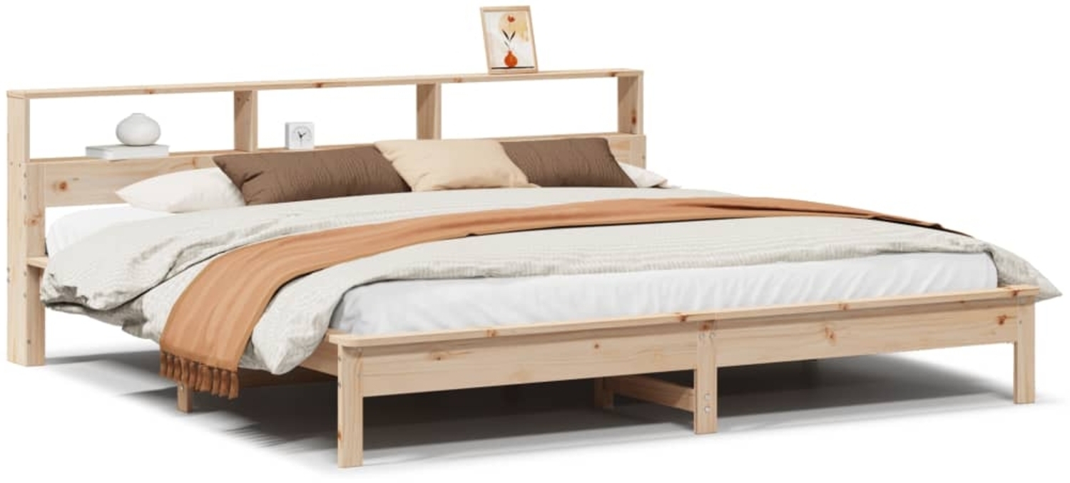 vidaXL Massivholzbett ohne Matratze 200x200 cm Kiefer 3309725 Bild 1