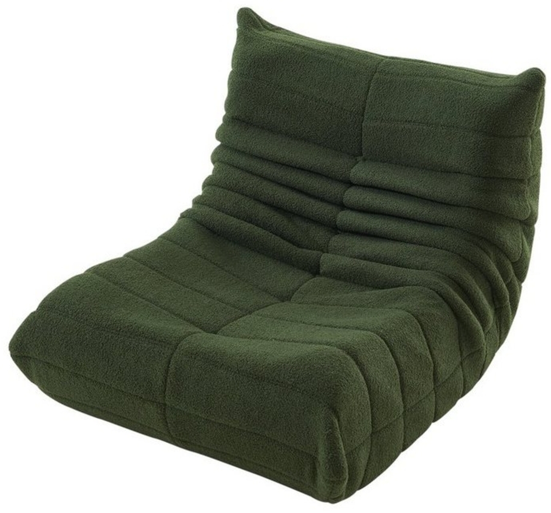 REDOM Sofa Sitzsack, Einzelsofa, Wohnzimmer Sofa, Interne rahmenlose Struktur, Teddyfleece+Schaumstoff mit hoher Dichte 1 Teile Bild 1