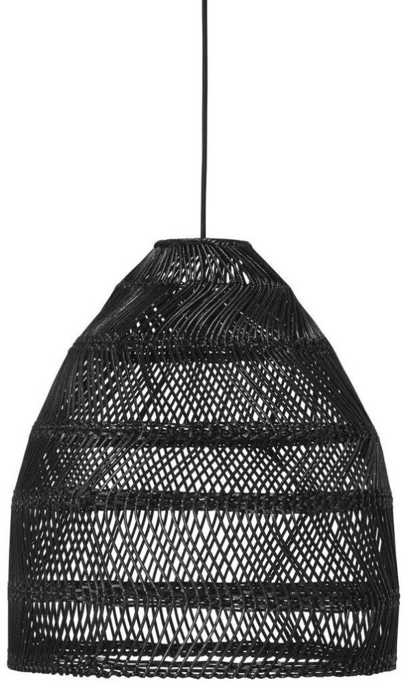 PR Home 3436-2503 Maja Outdoor Pendelleuchte Rattan Schwarz IP44 36cm Bild 1