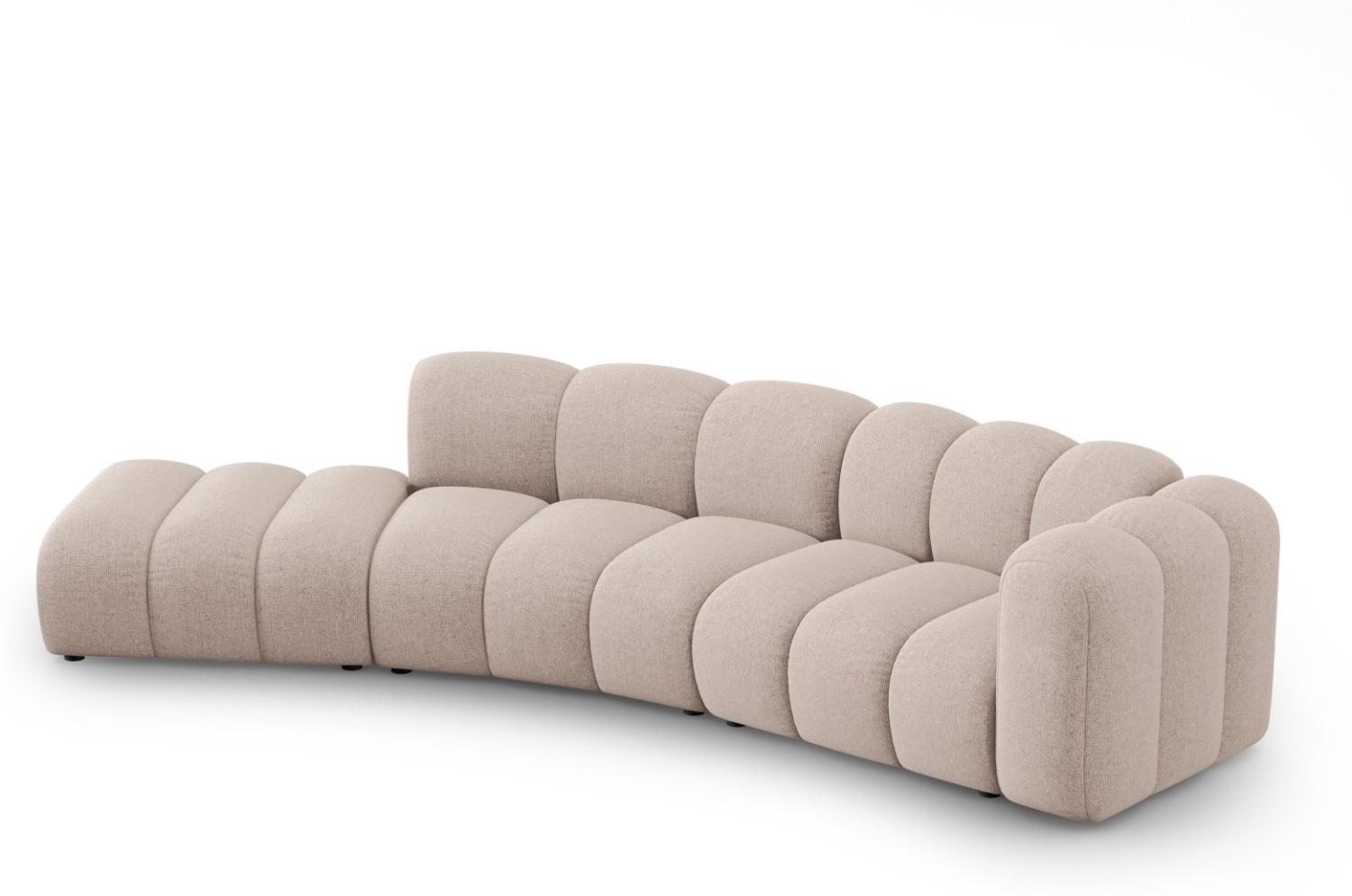 Micadoni Modulares Sofa Lupine 5-Sitzer Links Chenille Beige Bild 1