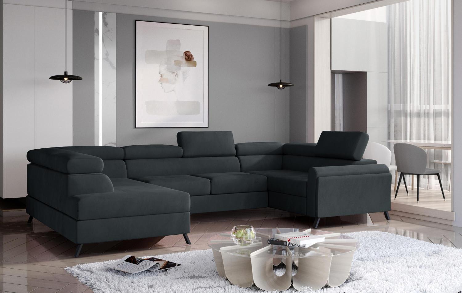 Wohnideebilder Escada Dunkelgrau Ecksofas & Eckcouches Esc_11 Bild 1