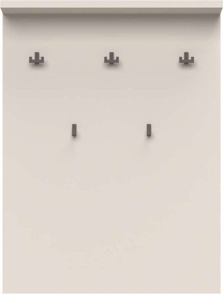 Places of Style Garderobenpaneel Opera, Wandregal, mit Haken, mit Regal, in Kaschmirfarbe, Wandgarderobe, Aufhänger, Höhe 100cm, mit 5 Hakken Bild 1