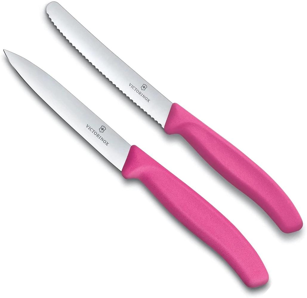 Gemüsemesser Tomatenmesser Swiss Classic 2er Set Pink Bild 1