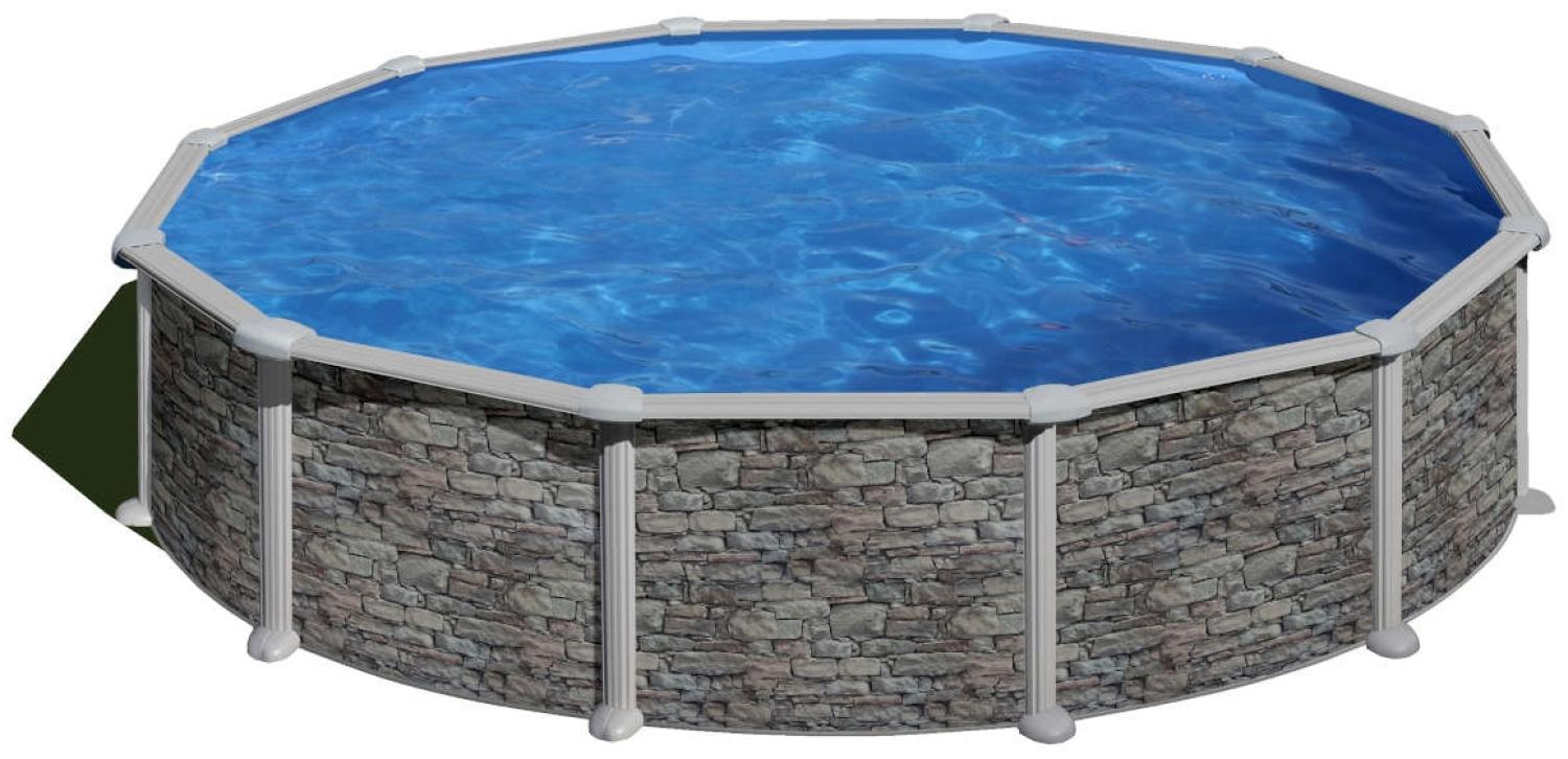 Corcega Stahlwandpool Rund Ø460 x 132 cm Bild 1