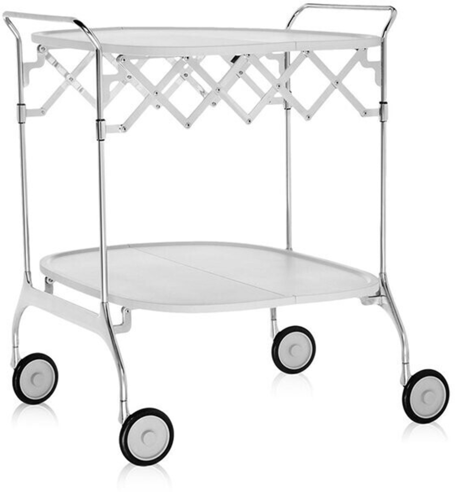 Kartell Gastone Rollwagen, Kunststoff, Weiß, 62 x 70 x 68 cm Bild 1