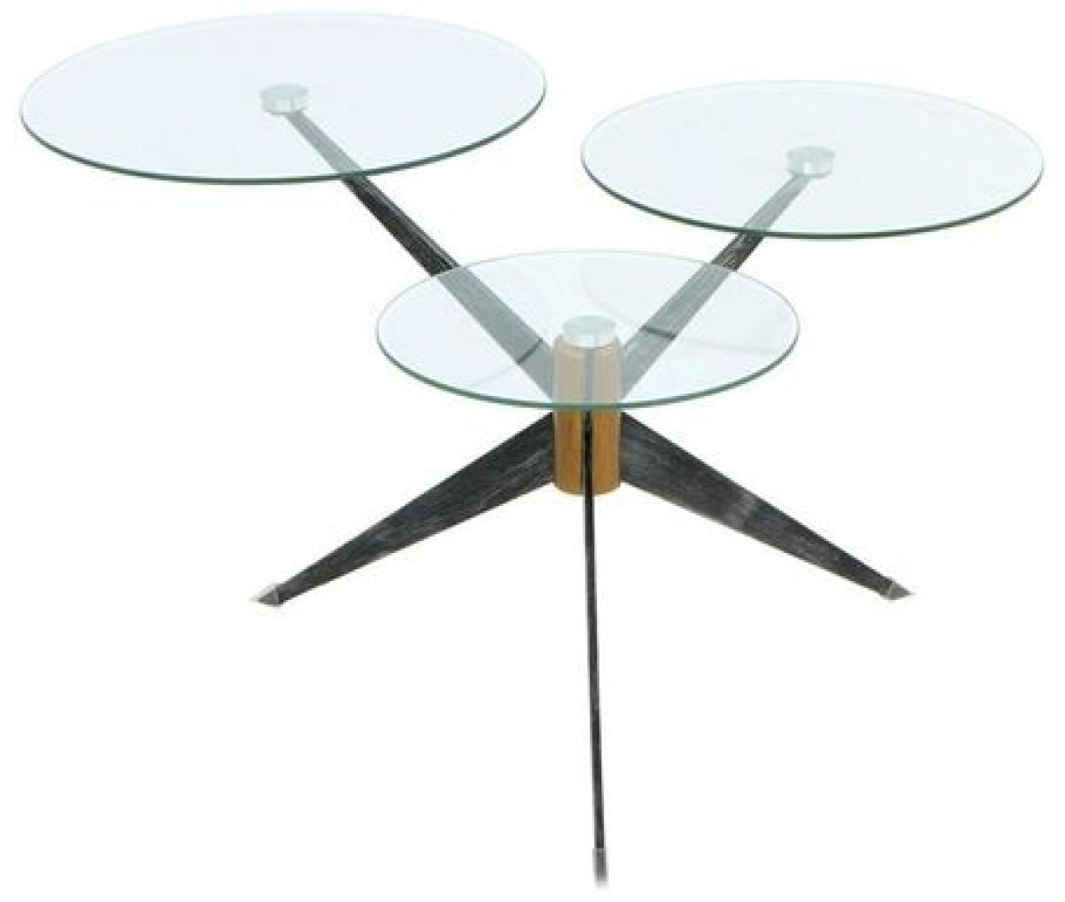 Beistelltisch TRIPLET (LBH 75 x 75 x 46 cm) LBH 75 x 75 x 46 cm grau Kaffeetisch Laptoptisch Bild 1