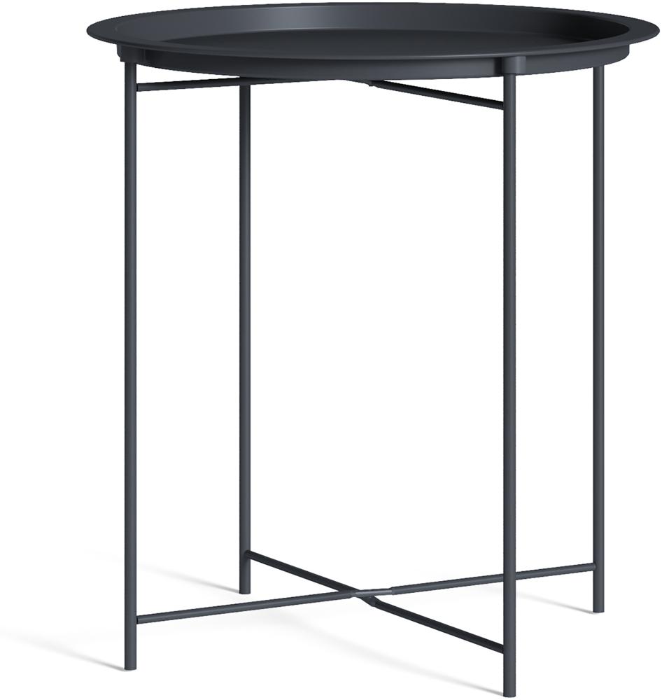 Homexperts 'SMART' Beistelltisch, Metall - Stahl schwarz, B 47 x H 50,5 x T 47 cm Bild 1