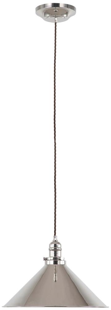 Hängeleuchte, Deckenlampe, Stahl Nickel, D 37 cm Bild 1