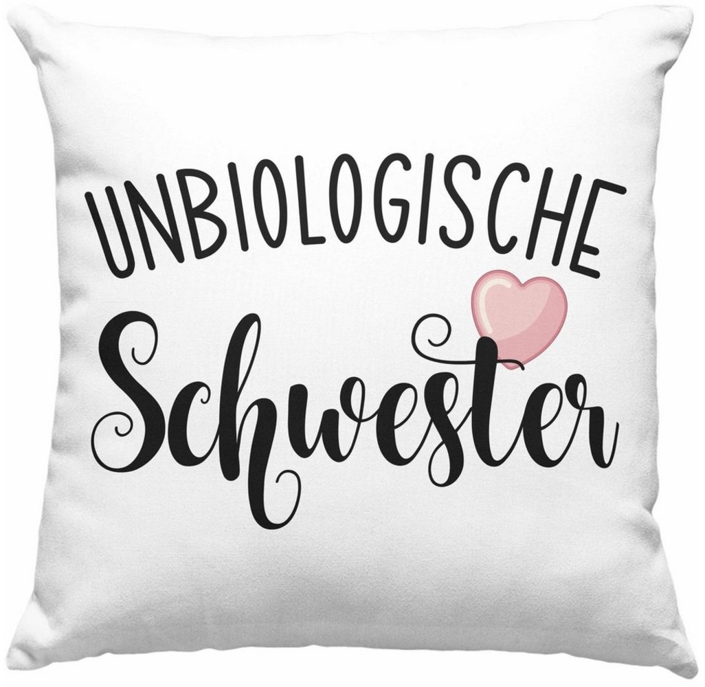 Trendation Dekokissen Trendation - Beste Freundin Kissen Geschenk Unbiologische Schwester De Bild 1