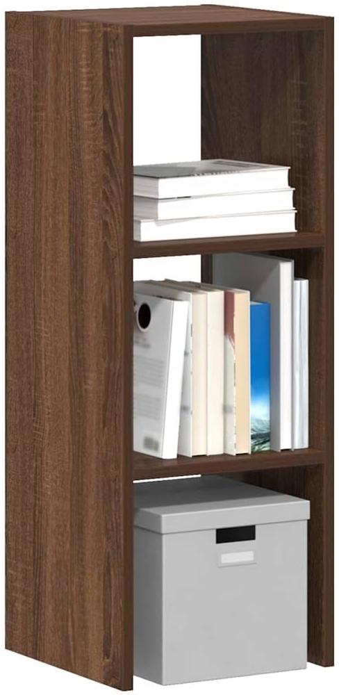 vidaXL Bücherregal Stapelbar Braun Eichen-Optik 30x30x80 cm 858815 Bild 1