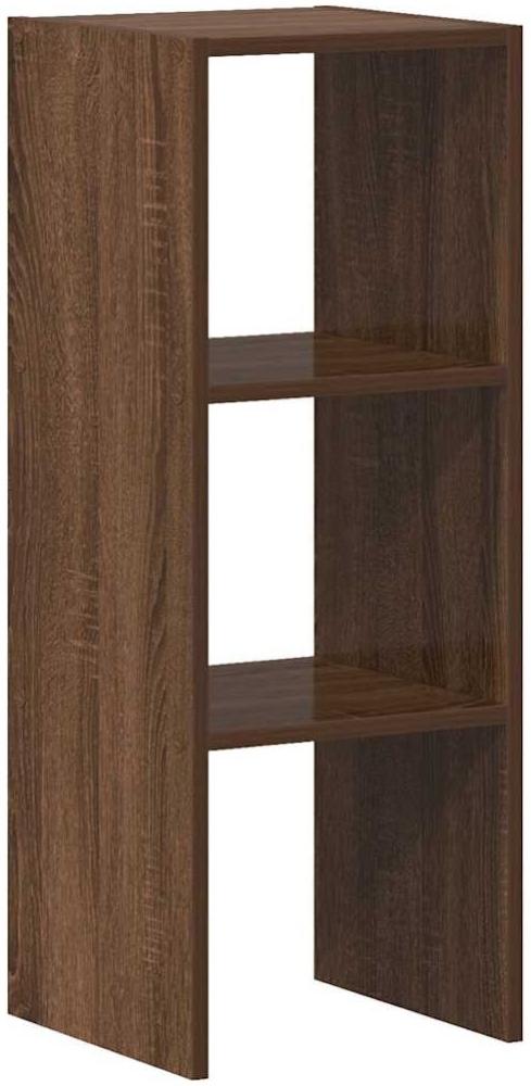vidaXL Bücherregal Stapelbar Braun Eichen-Optik 30x30x80 cm 858815 Bild 1