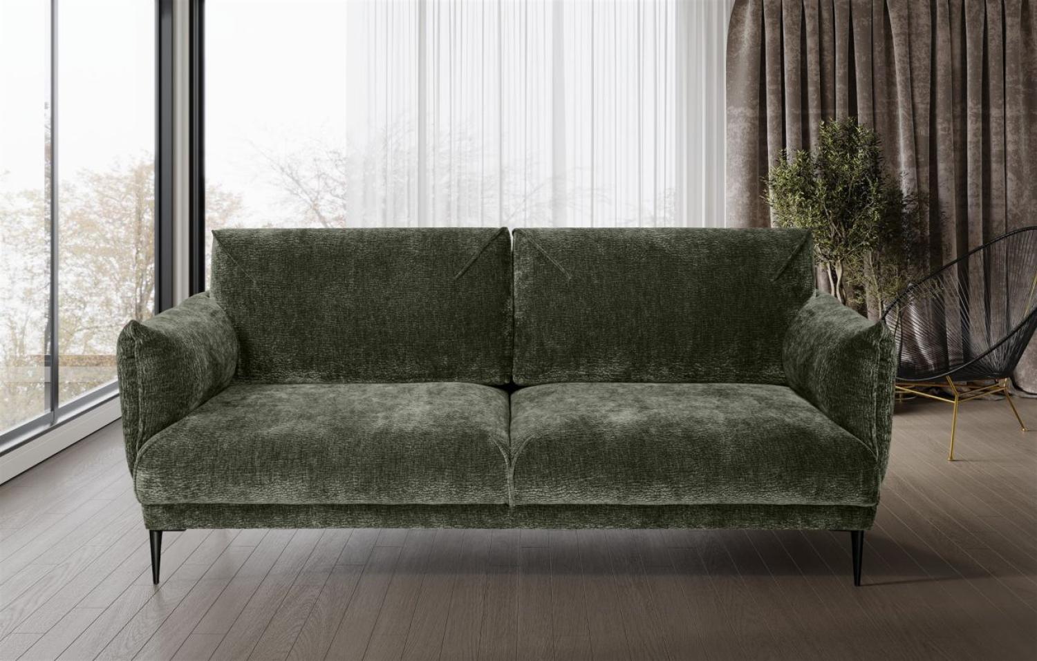 Sofa Designersofa MADISON 3-Sitzer in Stoff Dress Me Grün Bild 1