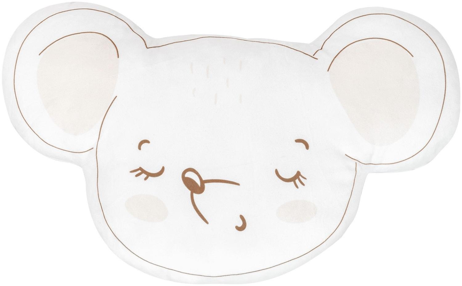 Kikkaboo Babykissen Plüschtier, Kuschelkissen, Figurenkissen, ab Geburt weiß beige Bild 1