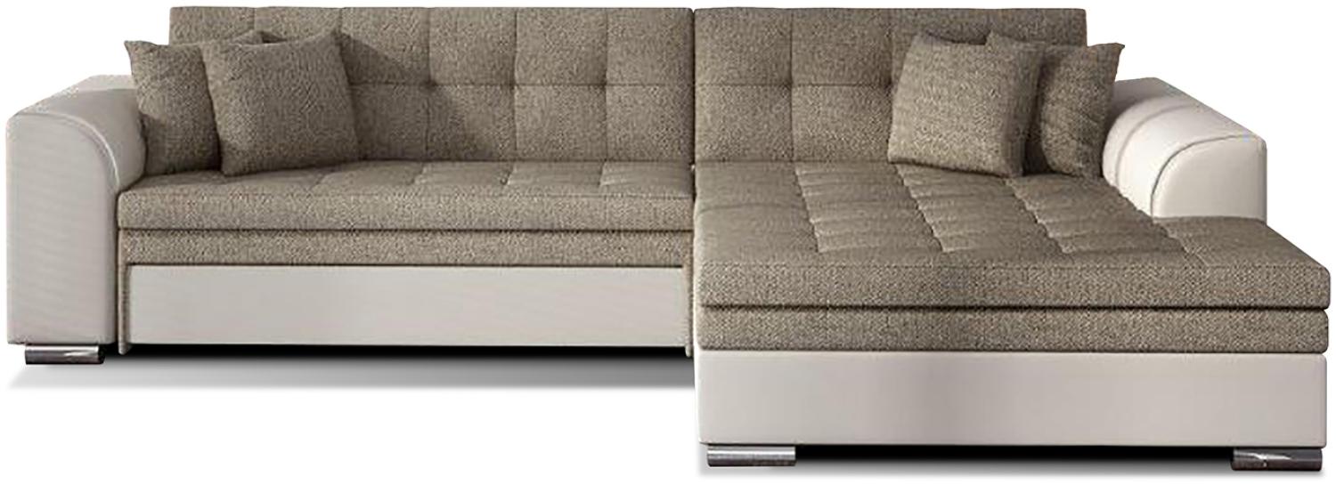 ELTAP 'Sorento', Ecksofa, Eckcouch, Beige, 78 x 194 x 296 cm, Rechts Bild 1