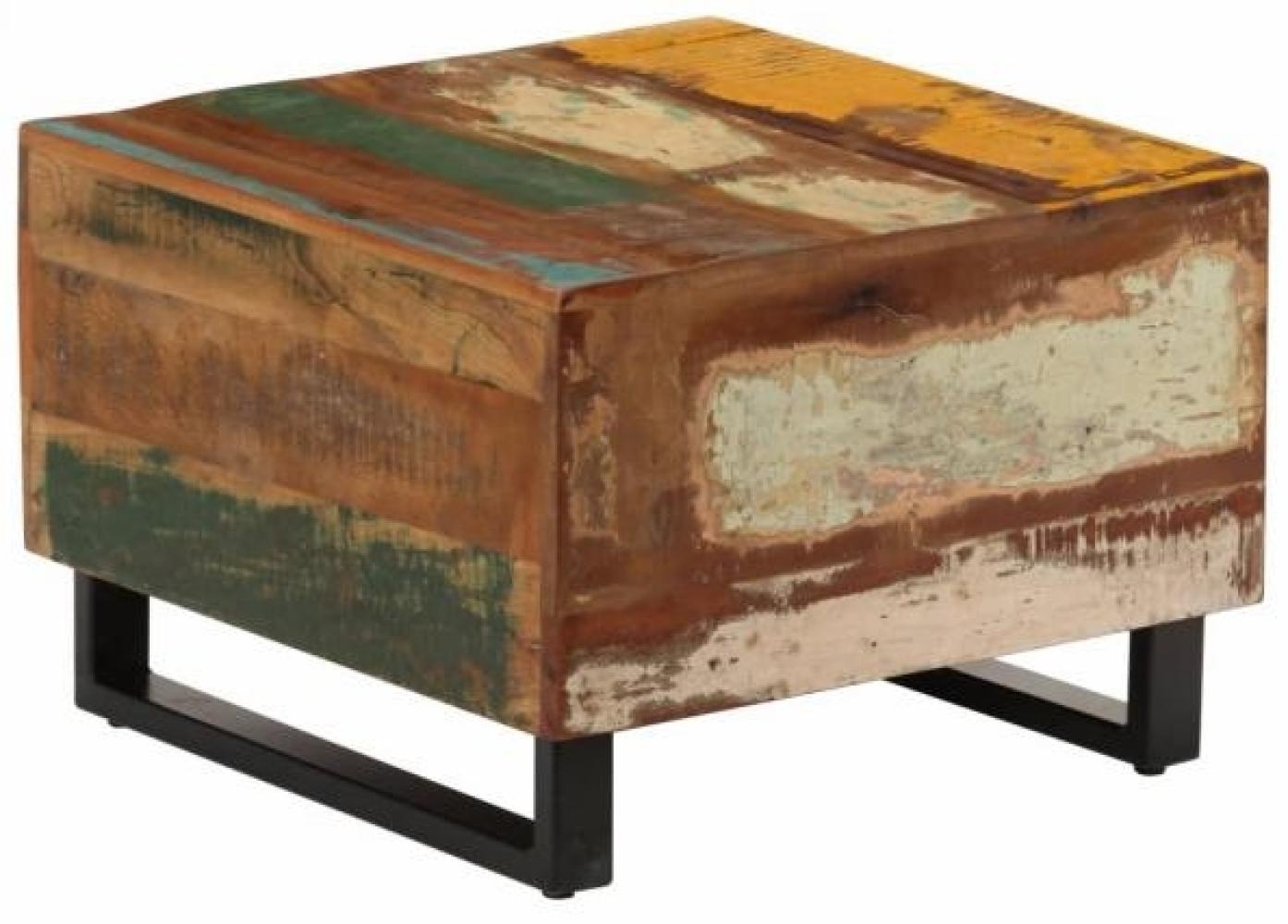 Couchtisch 50 x 50 x 35 cm Altholz Massiv Bild 1