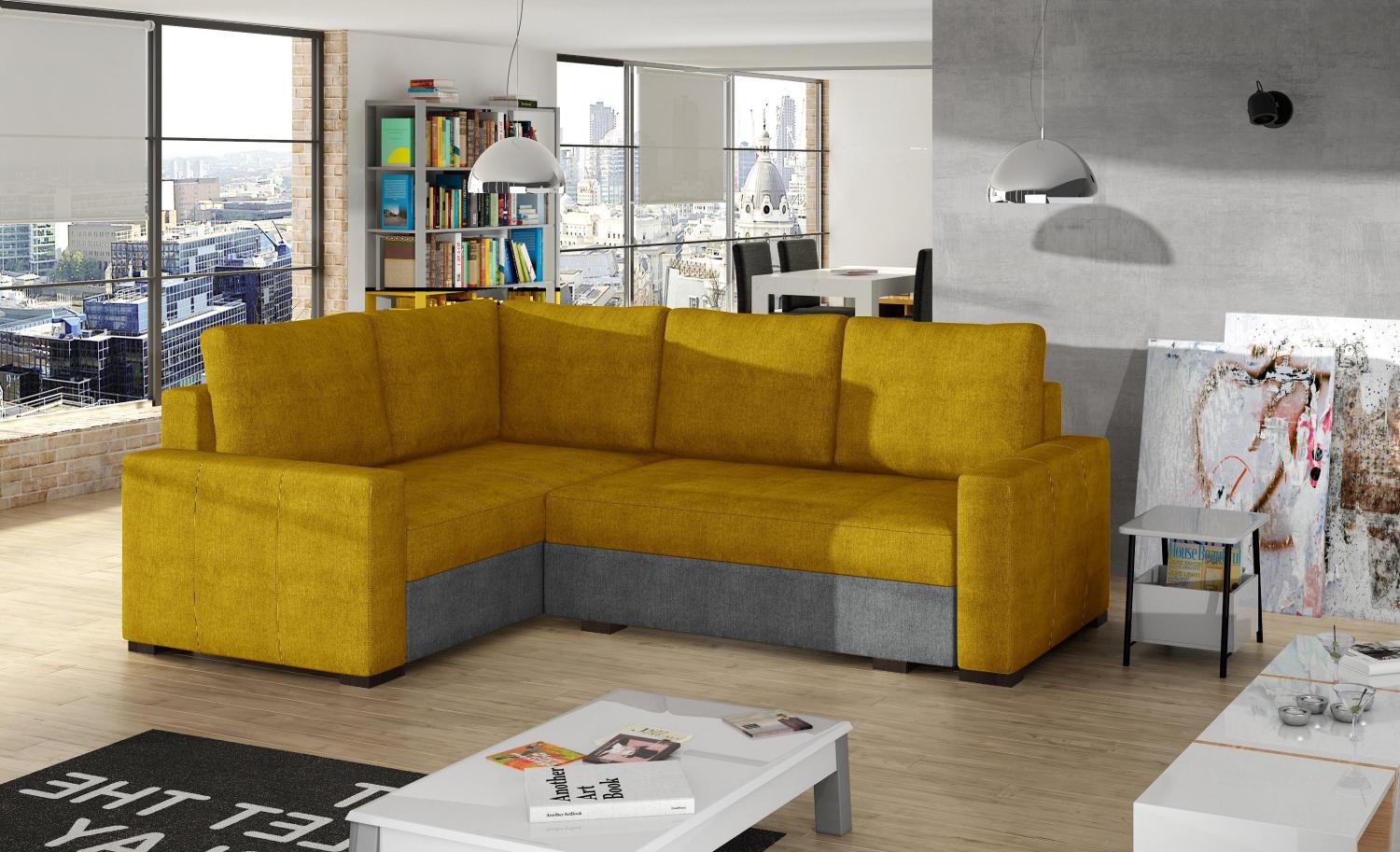 Wohnideebilder Corona Gelb Ecksofas & Eckcouches Cor_29 Bild 1