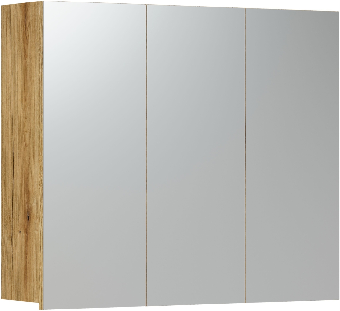 trendteam Bad Spiegelschrank Pure Bliss Evoke Eiche Melamin B/H/T ca. 80/67/17 cm Bild 1