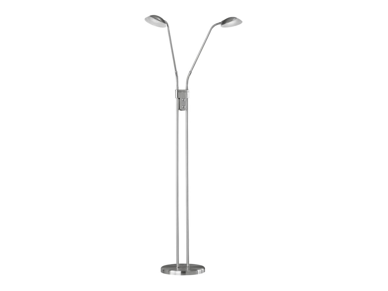 Fischer & Honsel 'Pool TW' Stehleuchte, Metall nickelfarben matt, 160 cm Bild 1