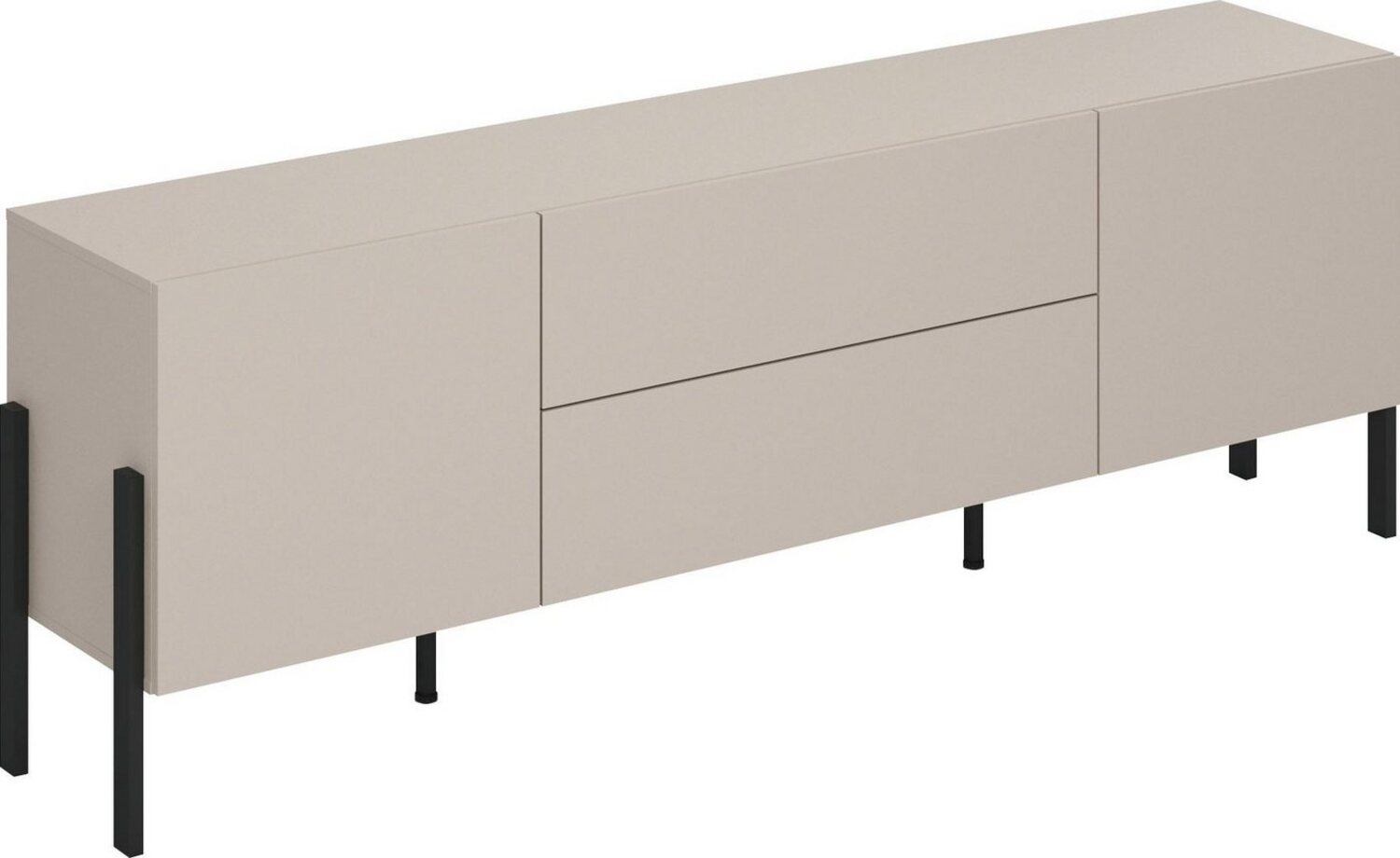 INOSIGN Lowboard Jukon,Breite 200 cm, moderne grifflose TV-Kommode,2 Türen/2 Schubladen, TV-Schrank mit viel Stauraum, TV-Board, push-to-open-Funktion Bild 1