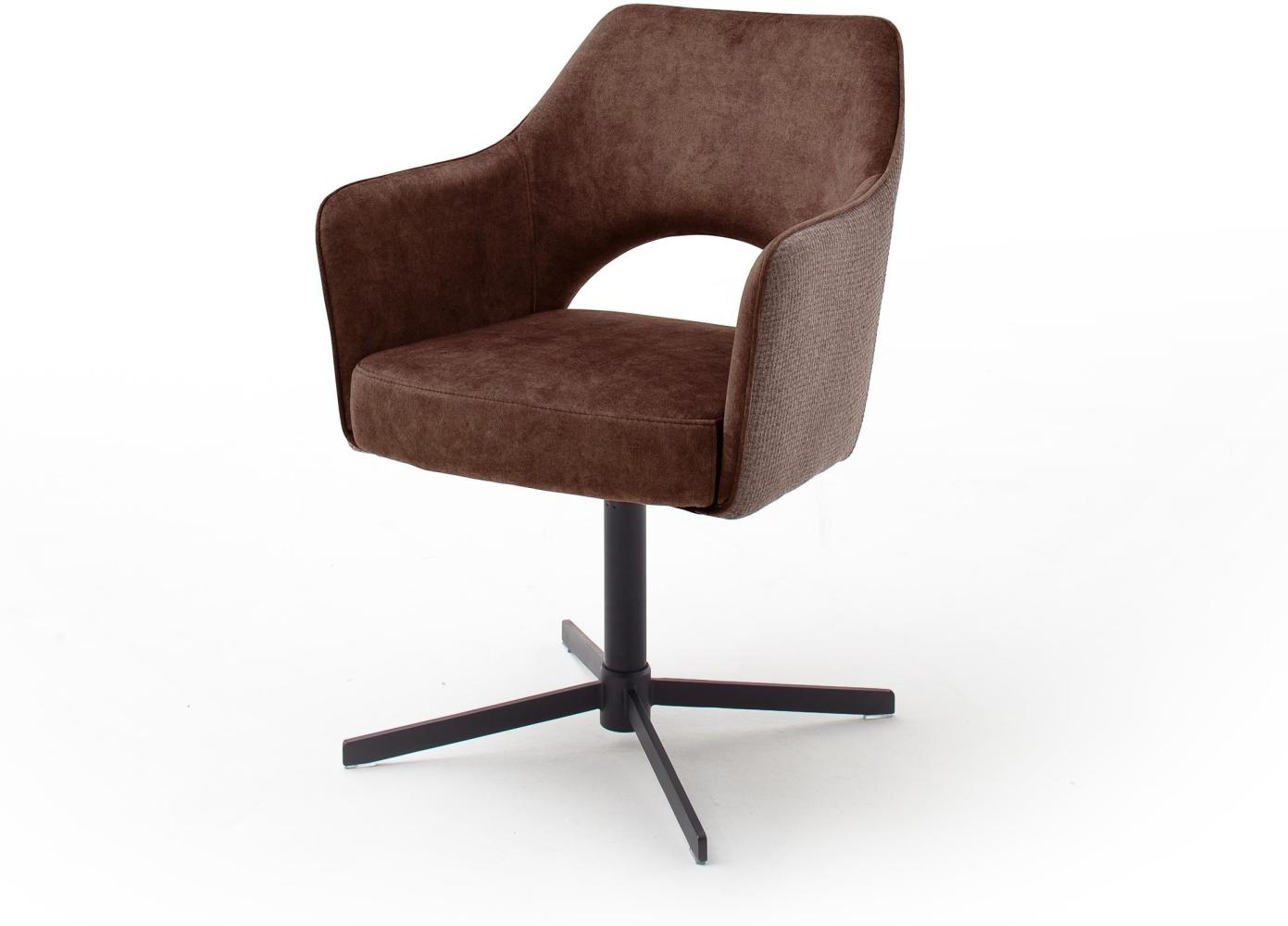 Esszimmerstuhl >Viannos< (2-er Set) in Rotbraun aus Metall - 64x85x61cm (BxHxT) Bild 1