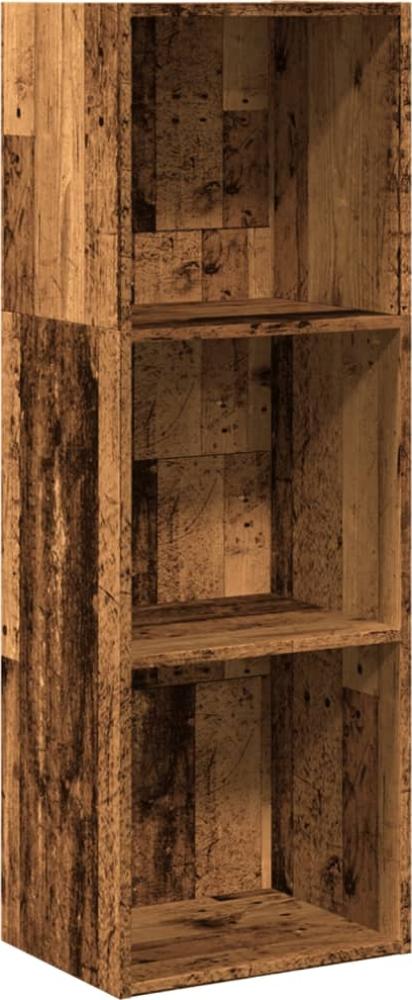 vidaXL Bücherregal Altholz-Optik 40x30x114 cm Holzwerkstoff 857874 Bild 1