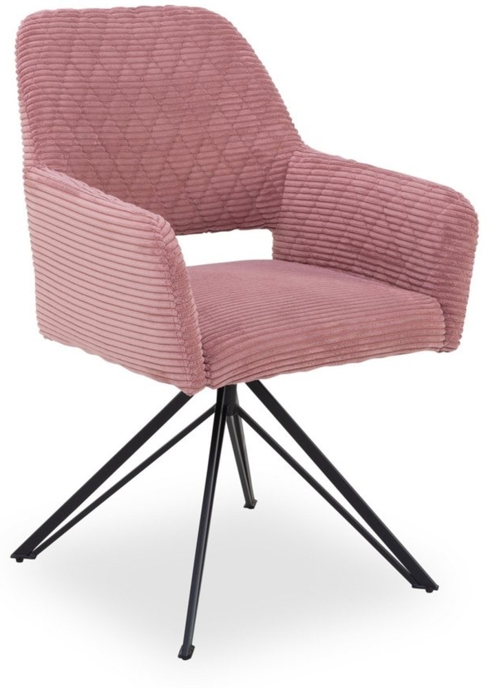 SANSIBAR Living Esszimmerstuhl Polsterstuhl SANSIBAR HORUM BHT 57x88x63 cm rosa Esszimmerstuhl Bild 1