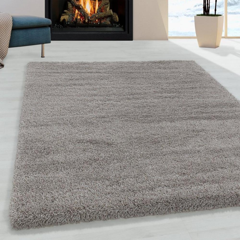 Giancasa Hochflor-Teppich kuschelweicher Langflorteppich, Uni Shaggy - supersoft, Höhe: 50 mm, Wohnzimmer Esszimmer Schlafzimmer Bild 1