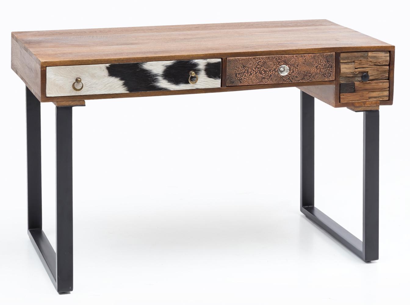 Wohnling 'Kanpur' Schreibtisch, Massivholz Mango natur, 120 x 60 x 79 cm Bild 1