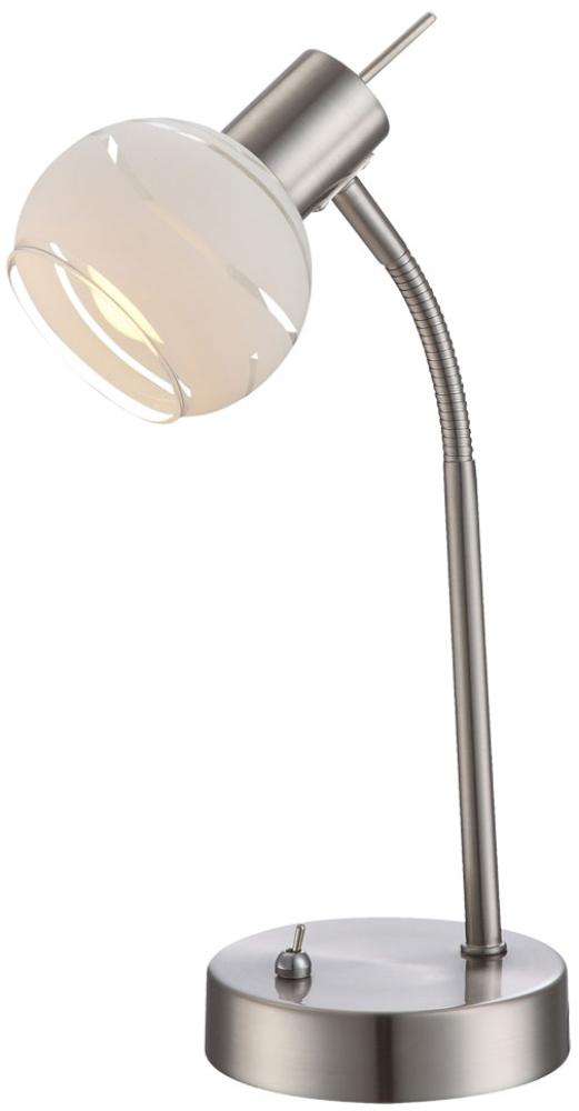 LED Tischleuchte mit Glaskugel Lampenschirm ELLIOTT Bild 1