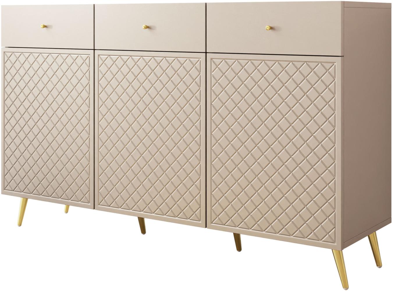 Sideboard Temerra 3D3SZ (Farbe: Sandbeige) Bild 1