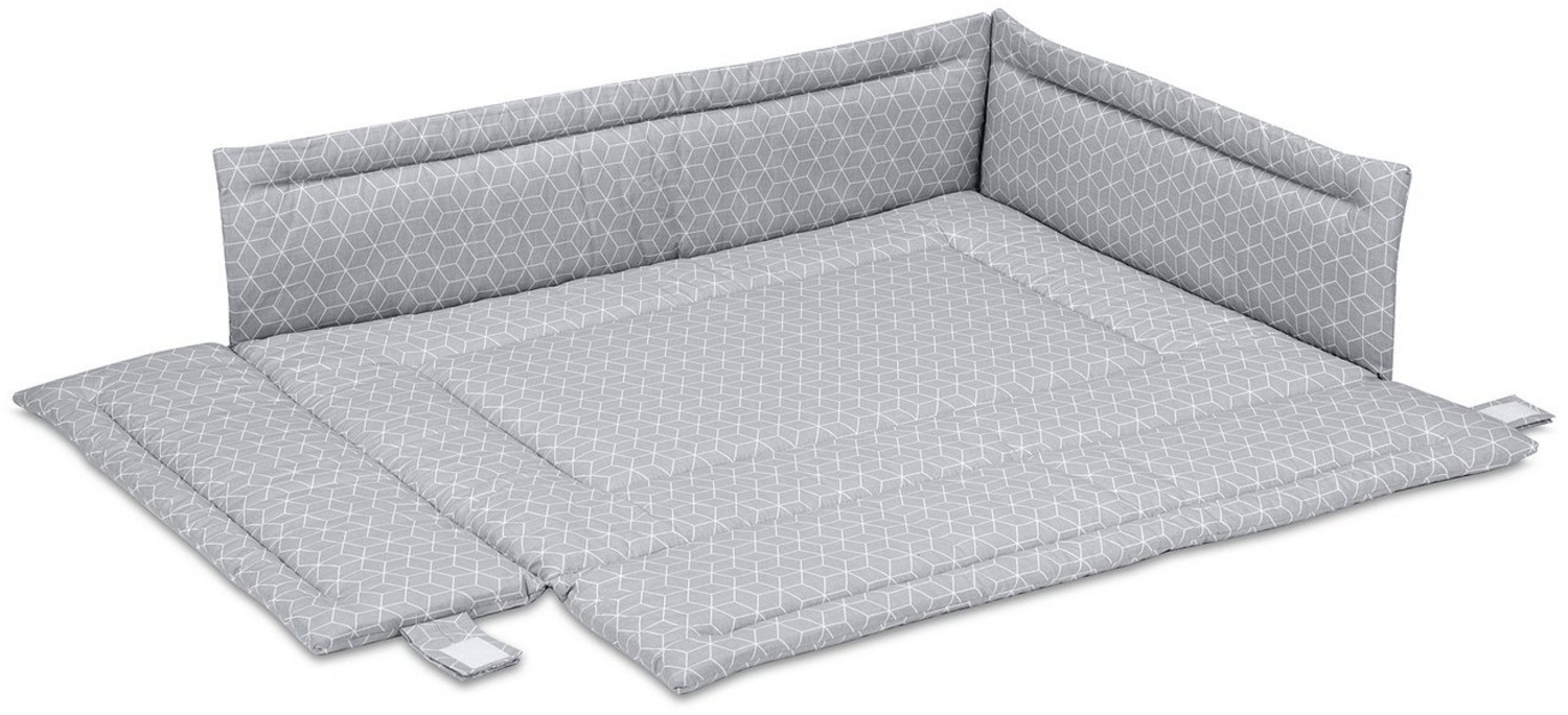 FabiMax Laufgittereinlage 75x100 cm, mit Seitenschutz, mit Klettverschluss befestigt Bild 1