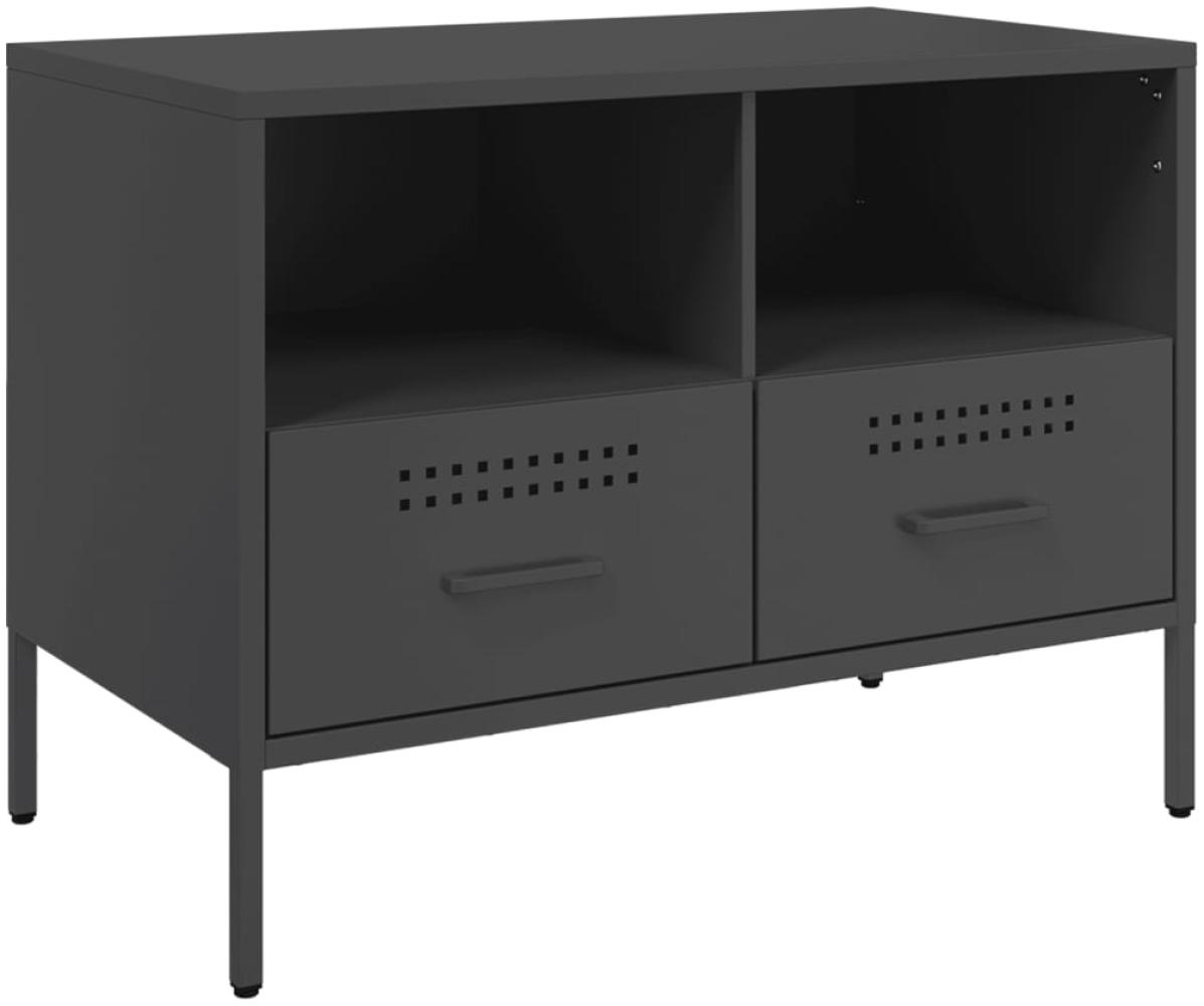 vidaXL TV-Schrank Schwarz 68x39x50,5 cm Stahl 843042 Bild 1