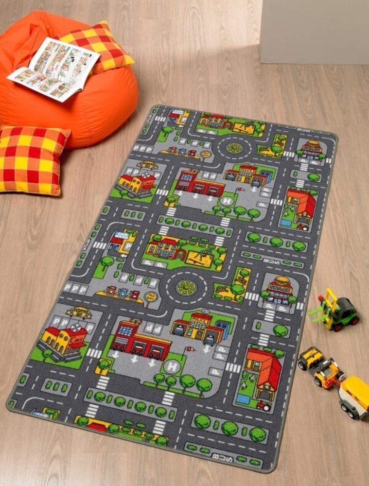 Spielteppich City 80 x 120 cm Bild 1