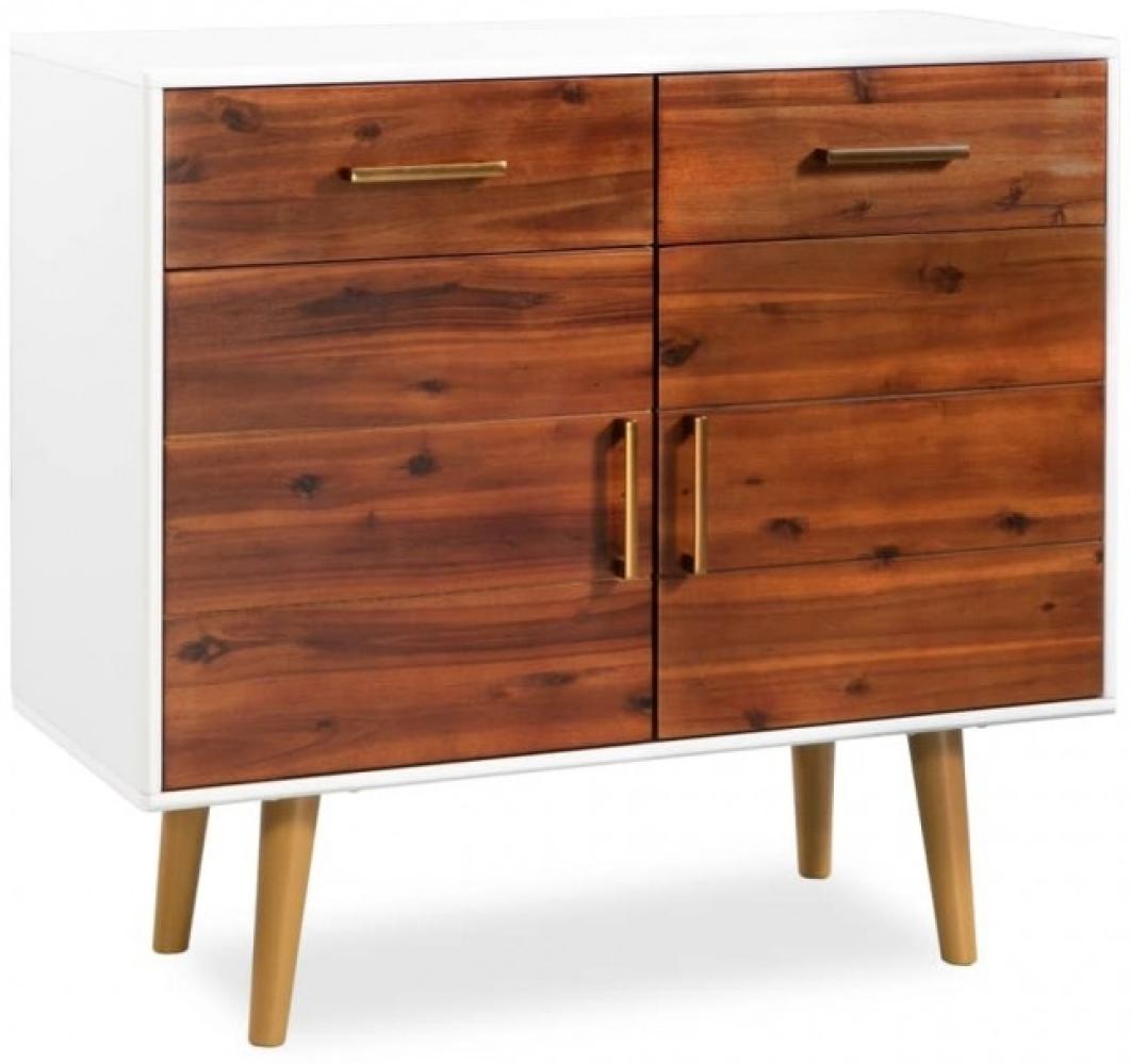 vidaXL Sideboard Akazienholz Massiv 90 x 33,5 x 83 cm [245741] Bild 1