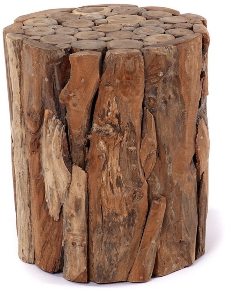 CREEDWOOD Dekosäule HOLZ SÄULE "MALEA 40", Treibholz, 40cm, Natur Blumen Podest Bild 1