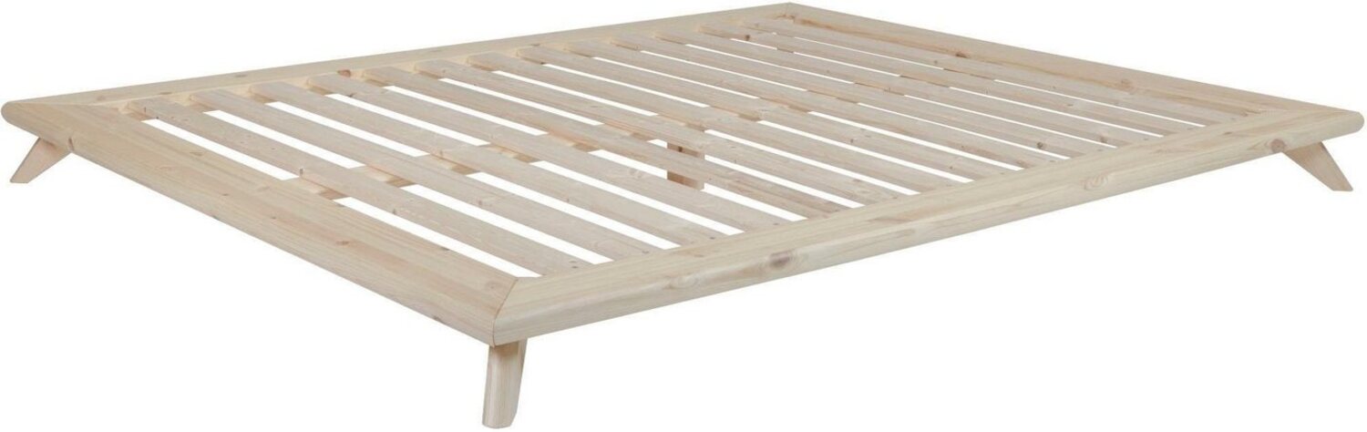 Massivholzbett Bett SENZA 160 x 200 Futonbett Gestell Kiefer natur Bild 1