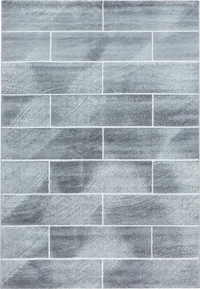 Kurzflor Teppich Balia rechteckig - 160x230 cm - Grau Bild 1