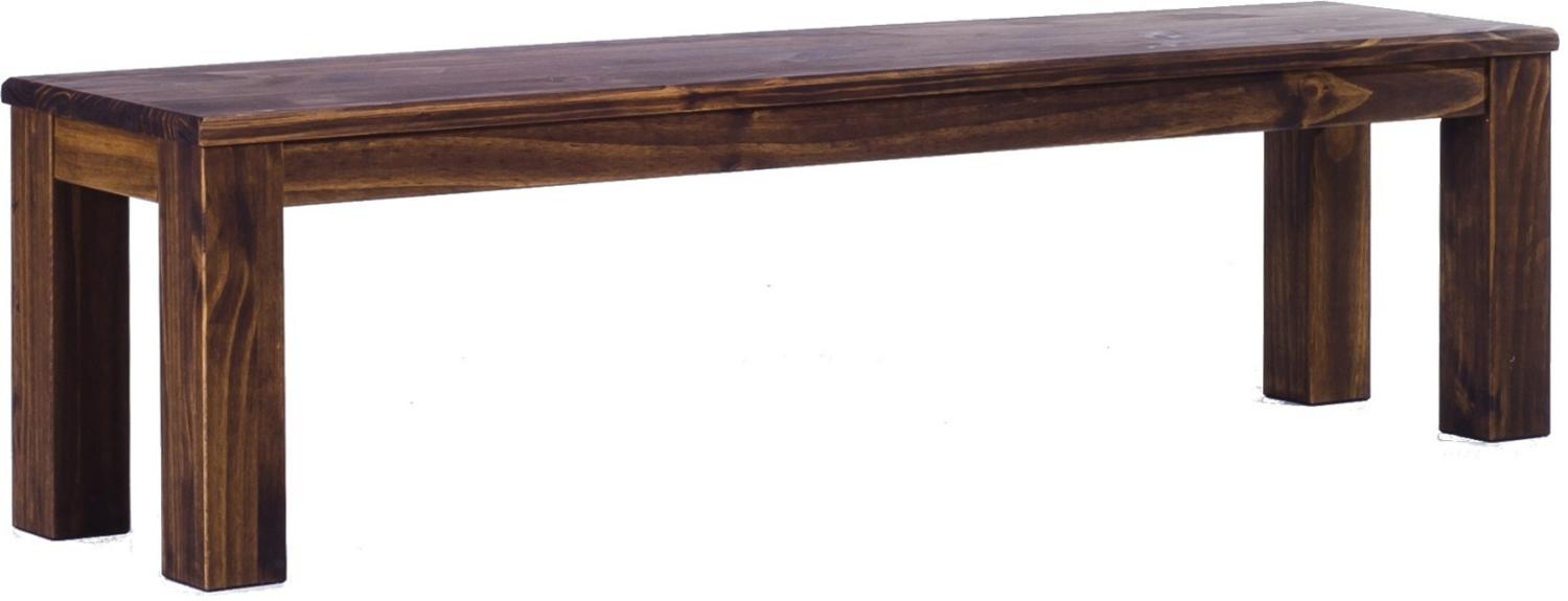 Sitzbank 180 cm Rio Classico Eiche antik Pinie Massivholz Esszimmerbank Küchenbank Holzbank Brasilmöbel Bild 1
