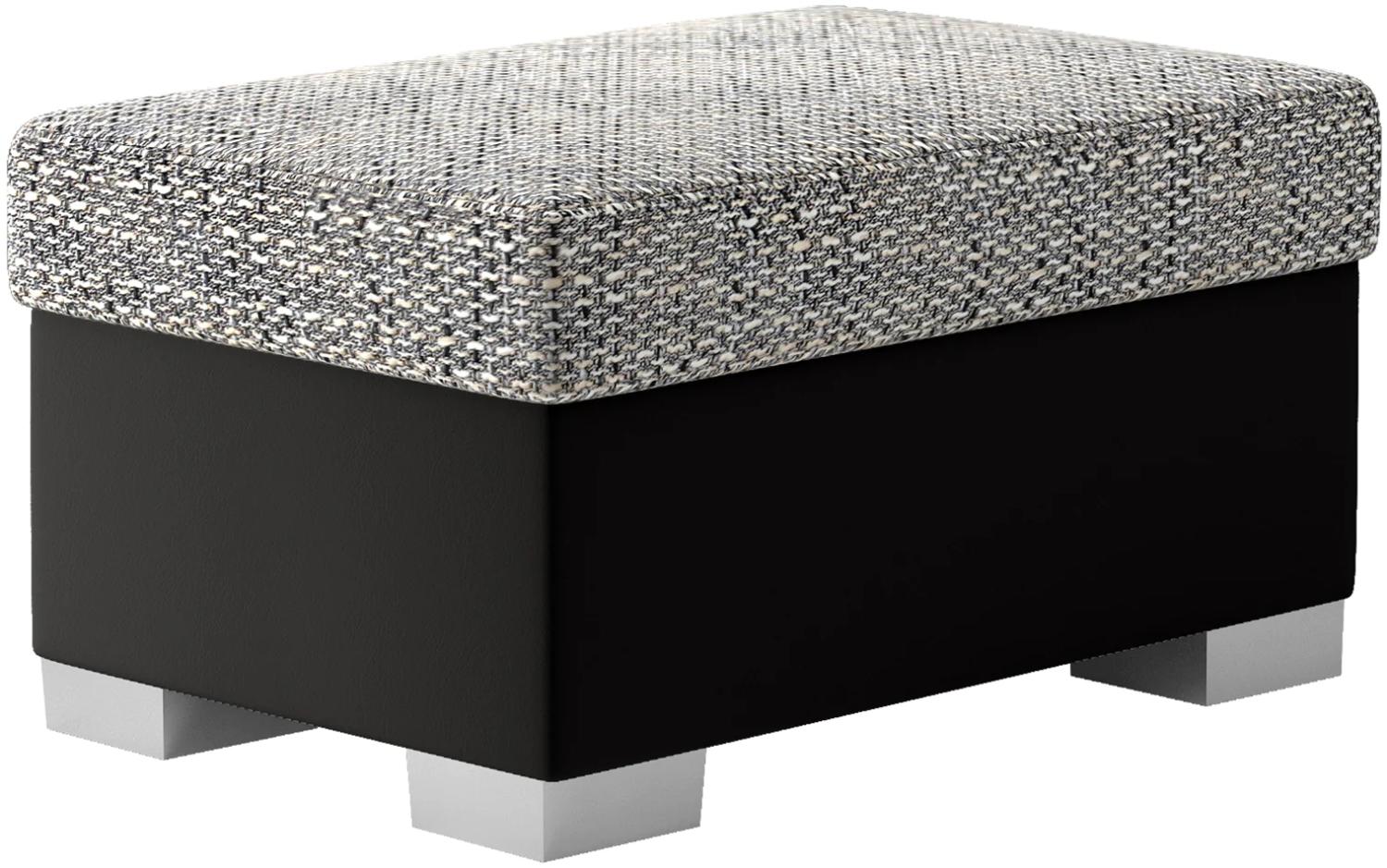 Pouf R4, Fußhocker, Grau Bild 1