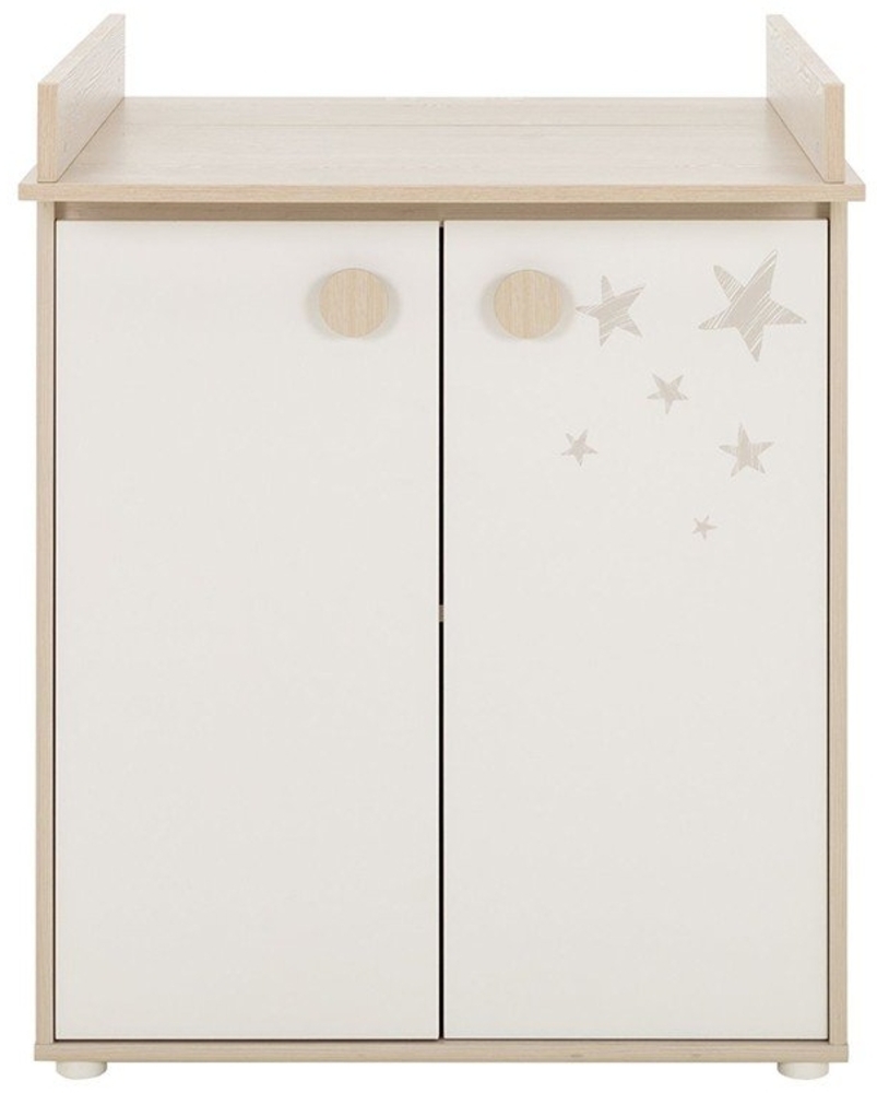 CaliCosy 'FELIX' Wickelkommode mit Wickelaufsatz - Helles Holz Bild 1