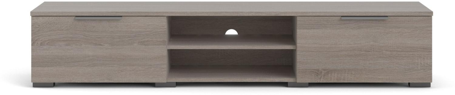 Malika TV Tisch Wohnzimmer TV-Schrank Kommde Sideboard Fernsehtisch Trüffeldekor Bild 1