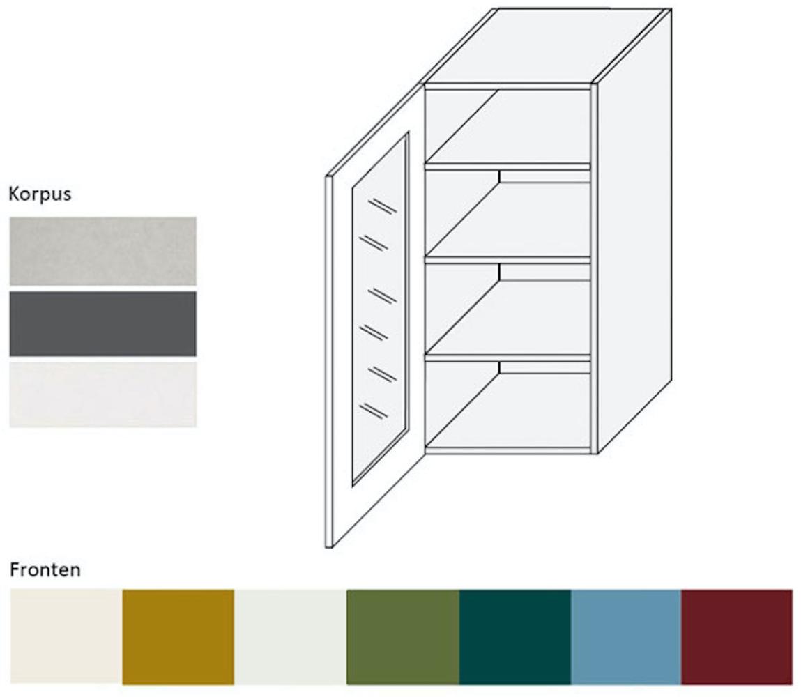 XL Küchenschrank Hängeschrank 40cm Korpus- & lackierte Frontfarbe wählbar (RI-W4S/40) Bild 1