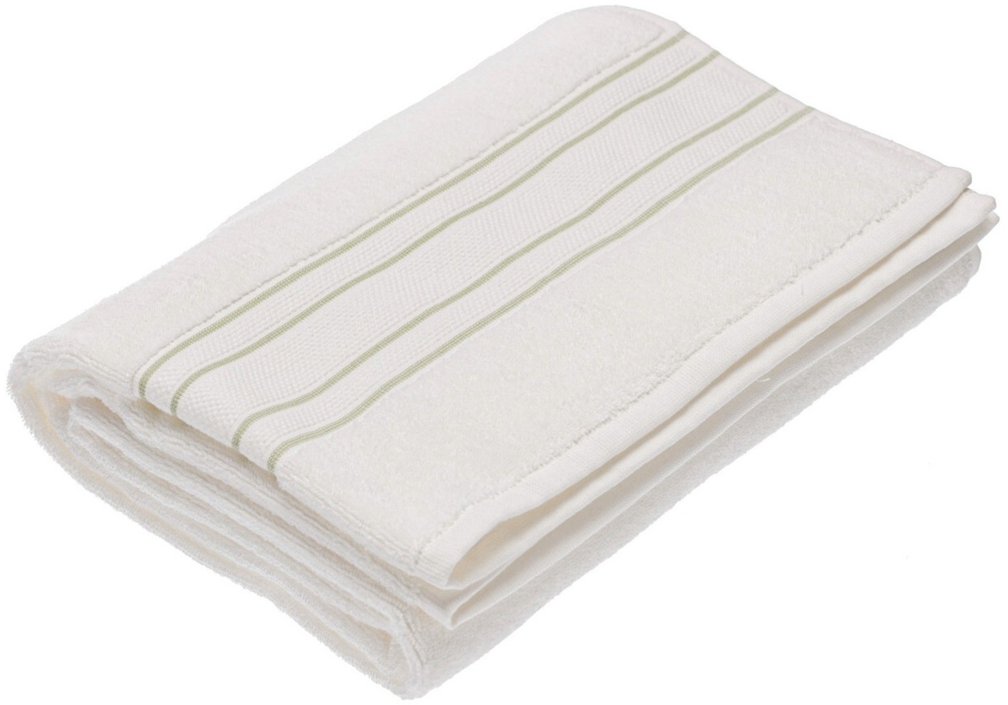 Dekoria Badetuch Gunnar 70x140cm creamy white green Bild 1