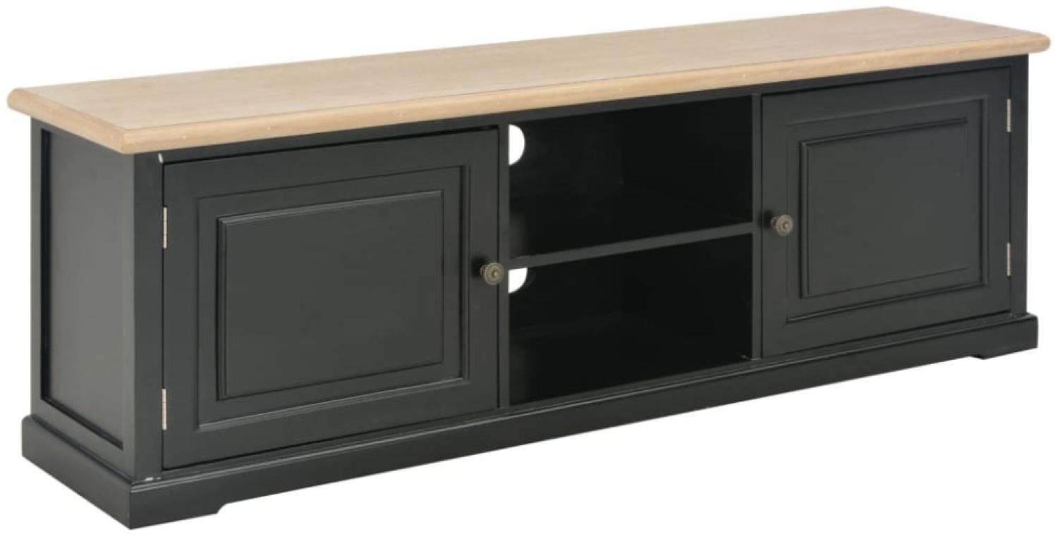 TV-Schrank Schwarz 120×30×40 cm Holz Bild 1