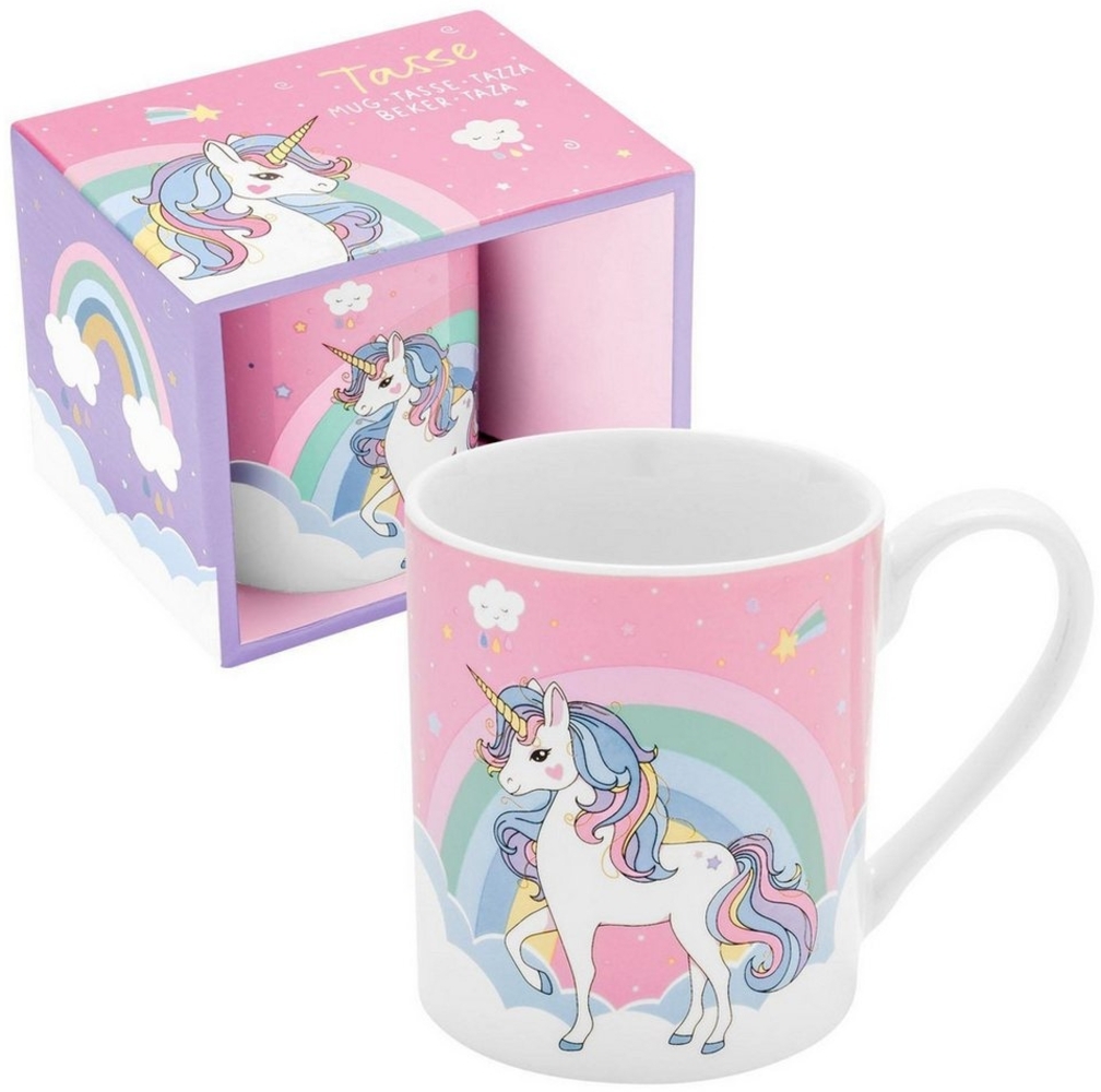 Kinder Tasse Becher Milch Kakaotasse 20cl Geschenk Sheepworld EINHORN 074283 Bild 1