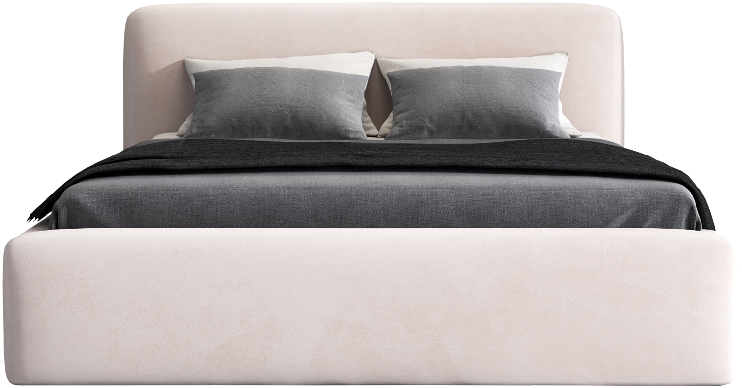 Polsterbett LUMO 160x200 ohne Matratze mit Bettkasten und Lattenrost. Farbe: Beige 2 Bild 1