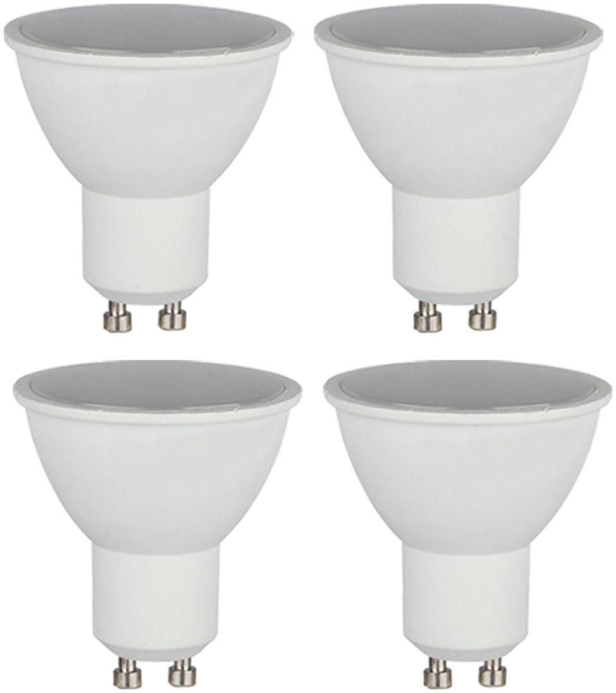 4x LED 5 Watt Leuchtmittel GU10, 400 Lumen, warmweiß Bild 1